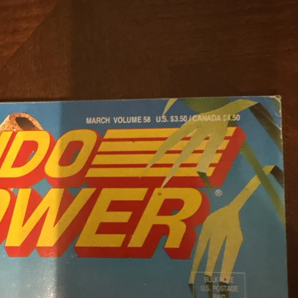 Nintendo Power #58 Wario Land Magazine‎ w/ Poster & Trading Cards